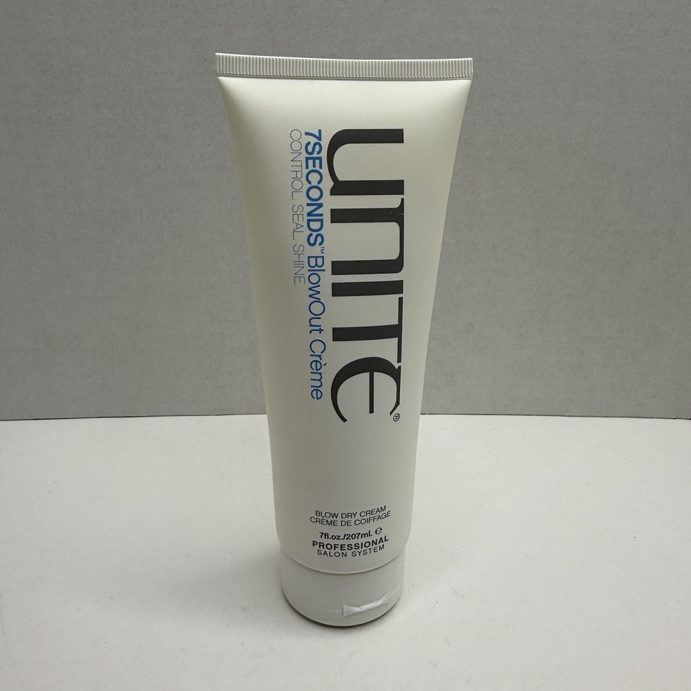 UNITE 7SECONDS BlowOut Creme 7oz Blow Dry Styling Cream Frizz Control NEW